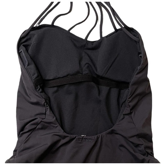 Billabong Black Sol Searcher Strappy High Neck Swimsuit Size Small - Picture 5 of 10